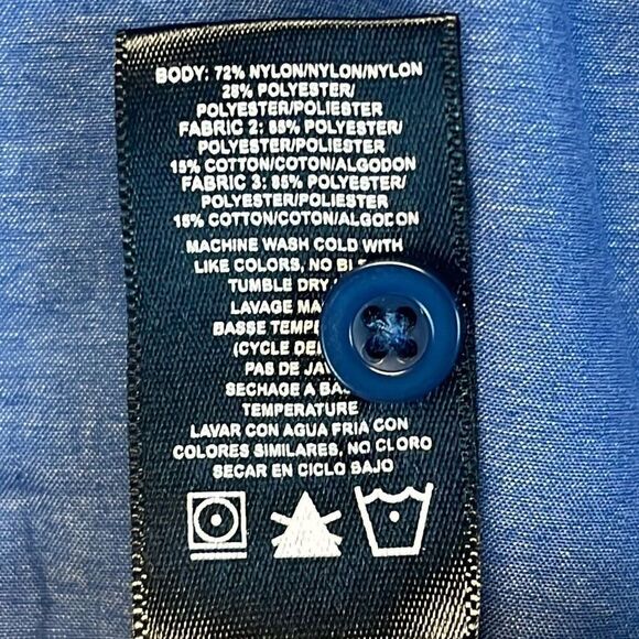 KUHL Shirt Women's Small Blue Roll Tab Long Sleeve Button Up Collared Hiking - Picture 10 of 14